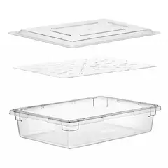COOK IN - PACK CAJA DE ALMACENAMIENTO MAS TAPA Y DRENAJE 66X46X15 CM