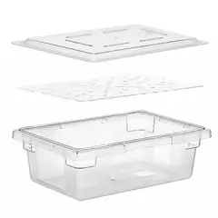 COOK IN - PACK CAJA DE ALMACENAMIENTO MAS TAPA Y DRENAJE 46X30X15 CM