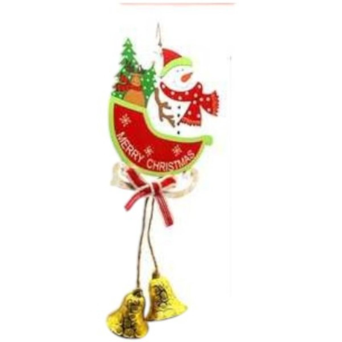 OEM - PACK 03 ADORNOS PARA ARBOL DE NAVIDAD CAMPANAS NAVIDEÑAS