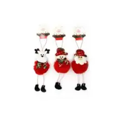OEM - PACK 03 ADORNOS PARA ARBOL DE NAVIDAD DECORACION NAVIDEÑA 22 CM