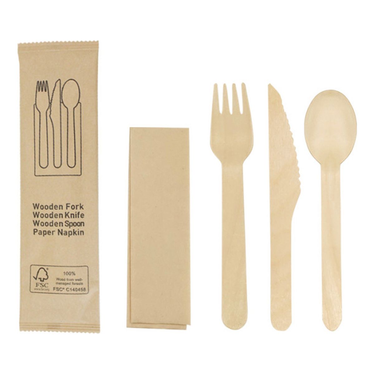 GENERICO - 20 Sets De Vajilla Ecológica Desechable Adecuada Para Fiesta