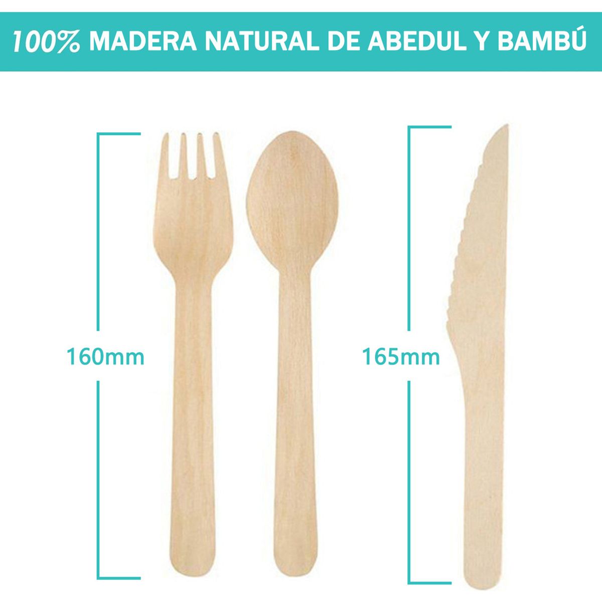 GENERICO - 20 Sets De Vajilla Ecológica Desechable Adecuada Para Fiesta