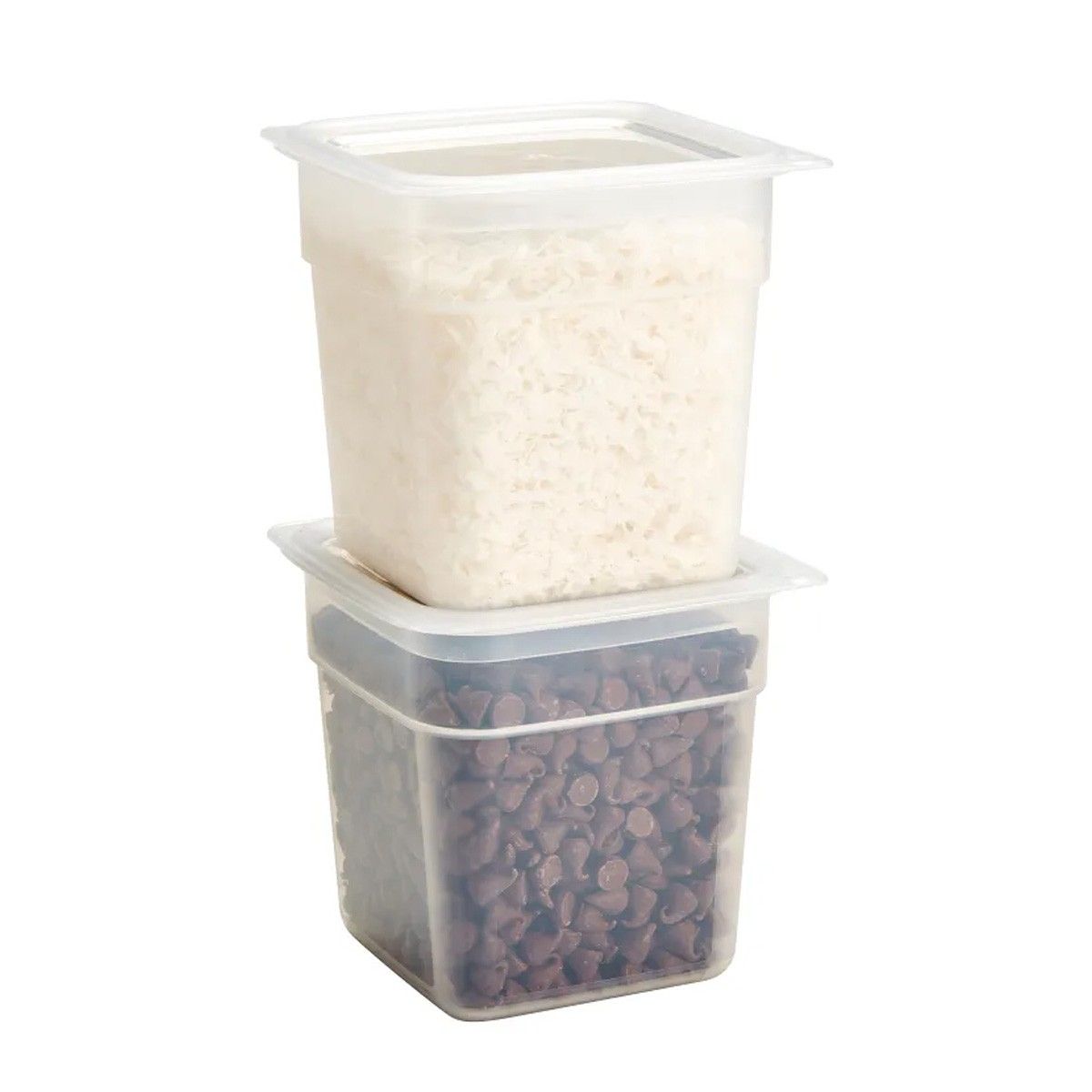 CAMBRO - RECIPIENTE GRADUADO CUADRADO POLIPROPILENO 1 LT CON TAPA