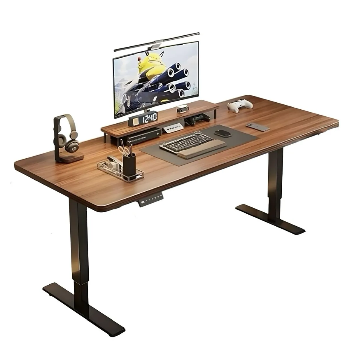 LUBABYCAS - Escritorio Eléctrico Regulable Accesorios 120CM LuBabycas