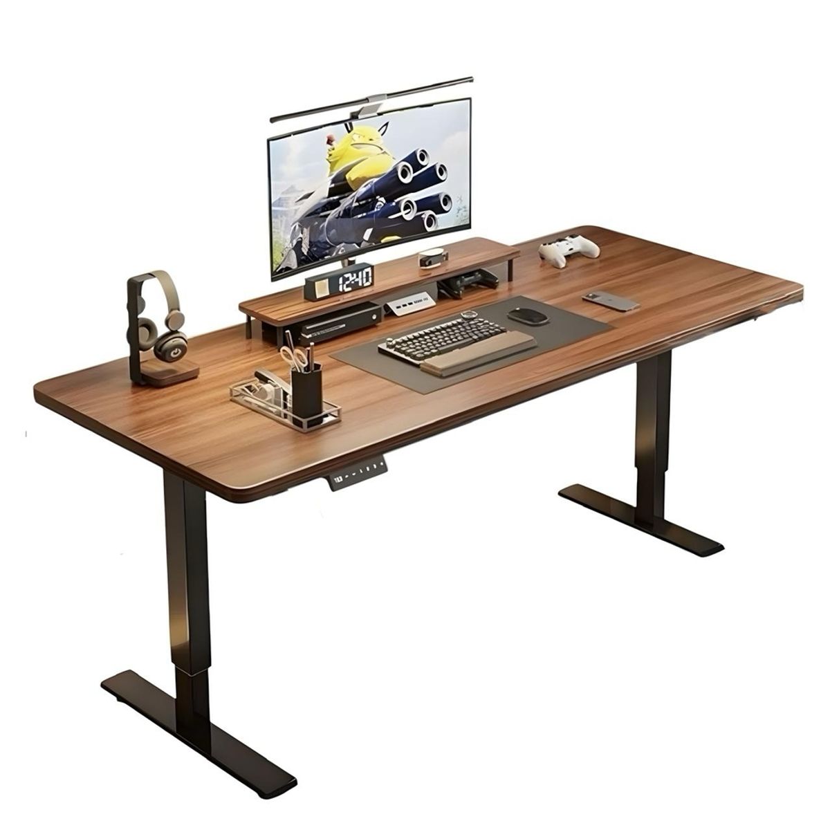 LUBABYCAS - Escritorio Eléctrico Regulable Accesorios 120CM LuBabycas