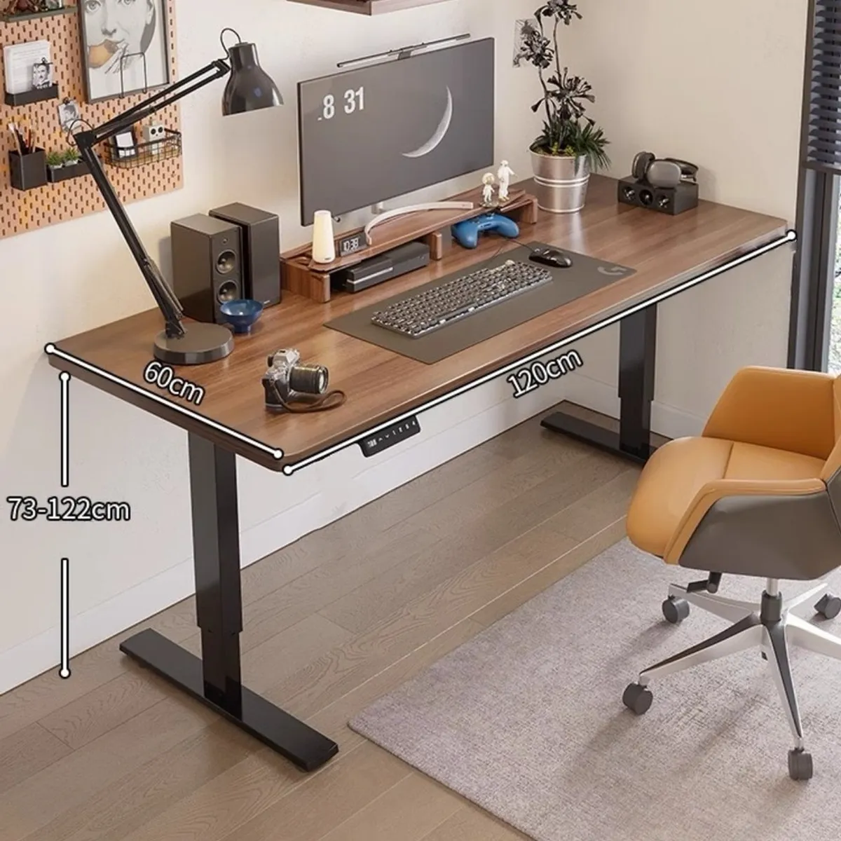 LUBABYCAS - Escritorio Eléctrico Regulable Accesorios 120CM LuBabycas