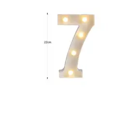 GENERICO - Numero 7 con Luz Led