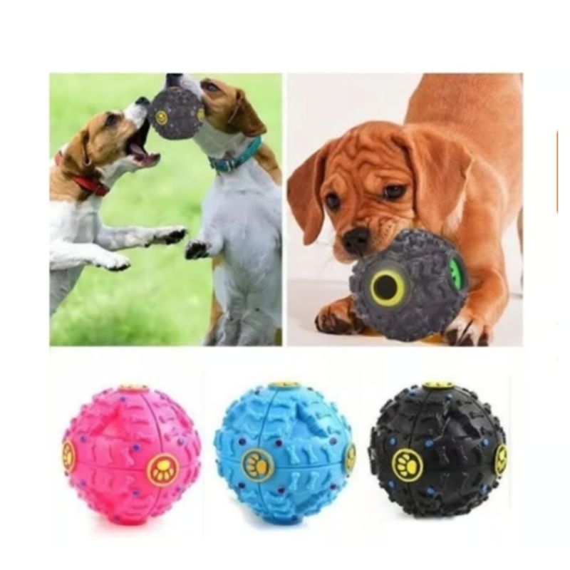 GENERICO - Set 3 Bola Interactiva Para Picar Para Perros Con Sonido