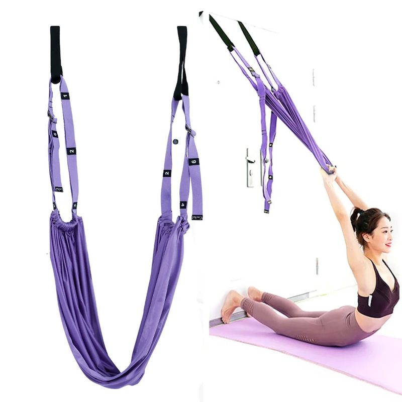 GENERICO - Columpio Yoga Aereo Rope Morado