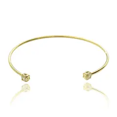ANDREA COGGIOLA JOYAS - Pulsera Esclava Jacinta 2 Circones Enchapado Oro 18K