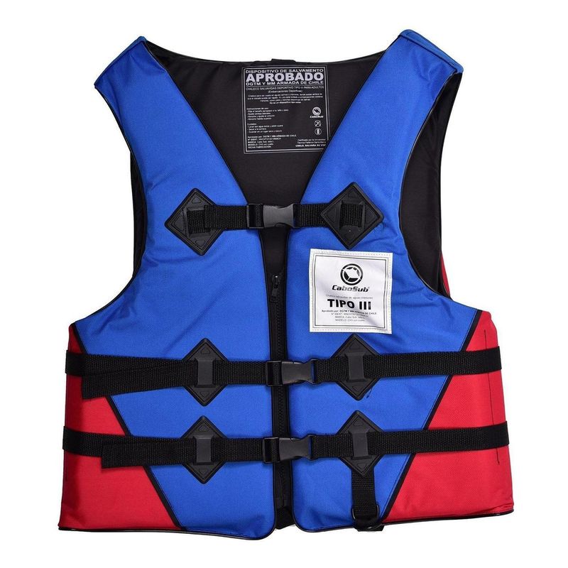 CABOSUB - Chaleco Salvavidas Adulto - Azul - M