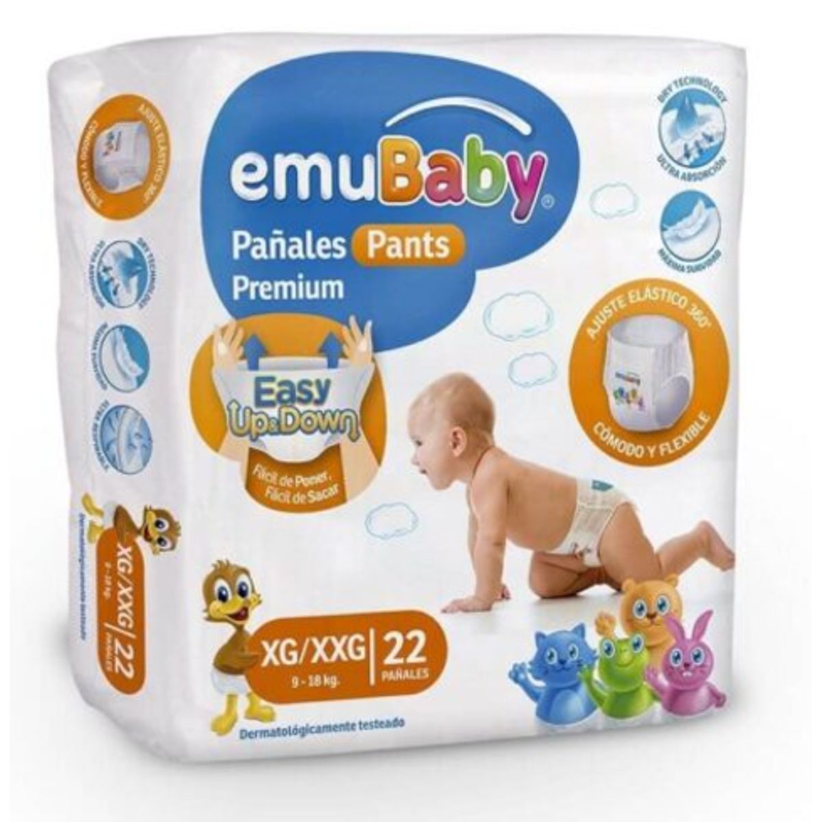 EMUBABY - Pañal Emubaby Pants Talla Xg / Xxg 176 Unidades