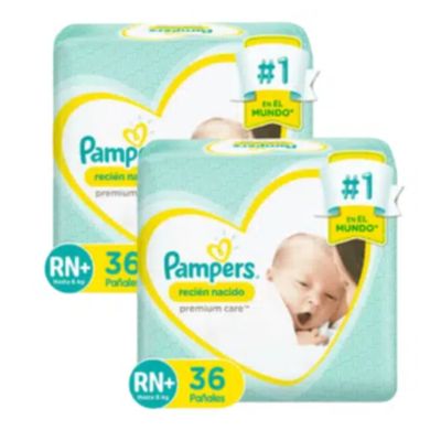 Imagen 2 del producto Pañales Premium Care 72 Und Talla RN+