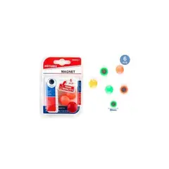 GENERICO - Imán De Colores 6 Pcs