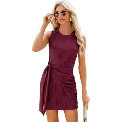 RURUTOTO - Vestido Casual Para Mujer Rosa