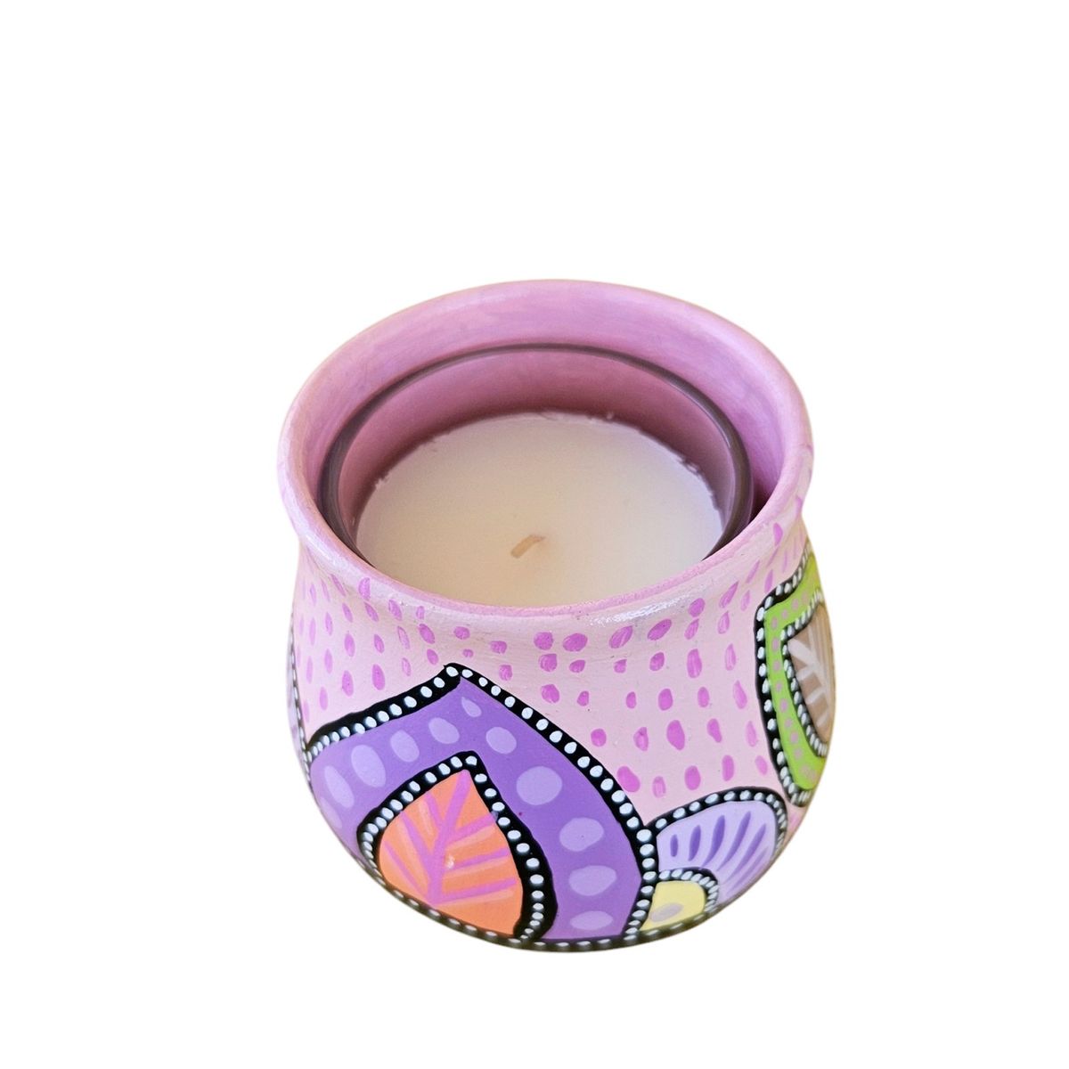 CREA TALLER - Portavela decorativa rosa