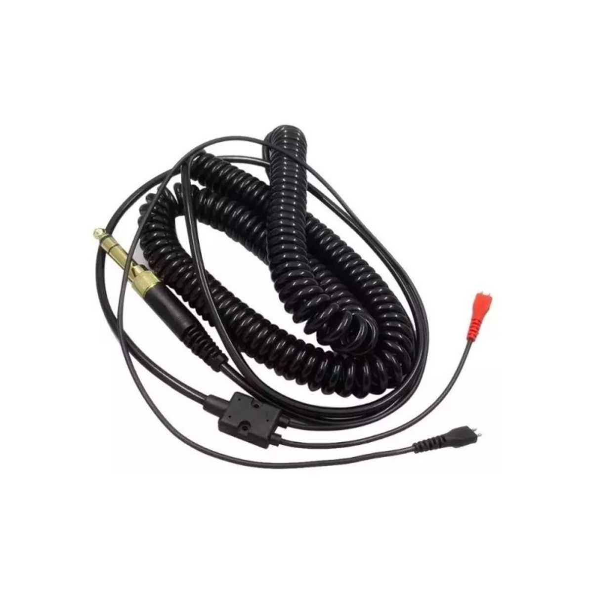 GENERICO - Cable espiral para audífonos Sennheiser HD25 y más