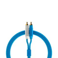 GENERICO - Cable RCA a RCA 2 Metros Audio 20 Azul DJ Techtools