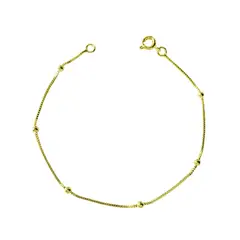 ANDREA COGGIOLA JOYAS - Pulsera 6 Bolitas Veneciana Enchapado Oro 18K