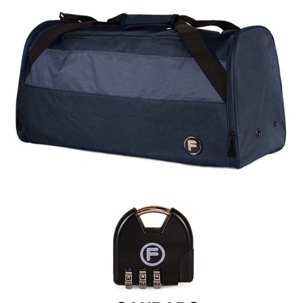 F - Bolso Eder M 75 lts azul + Candado F