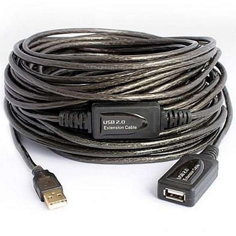 GEN - Cable alargador USB Activo Extension 20 Metros Macho Hembra
