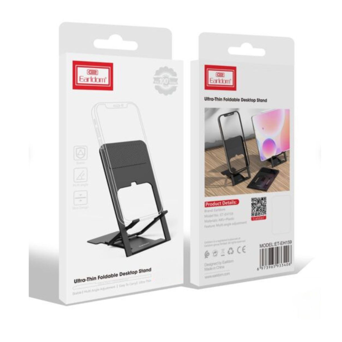 GENERICO - Base Soporte Para Celular Ajustable Escritorio Mesa Plegable