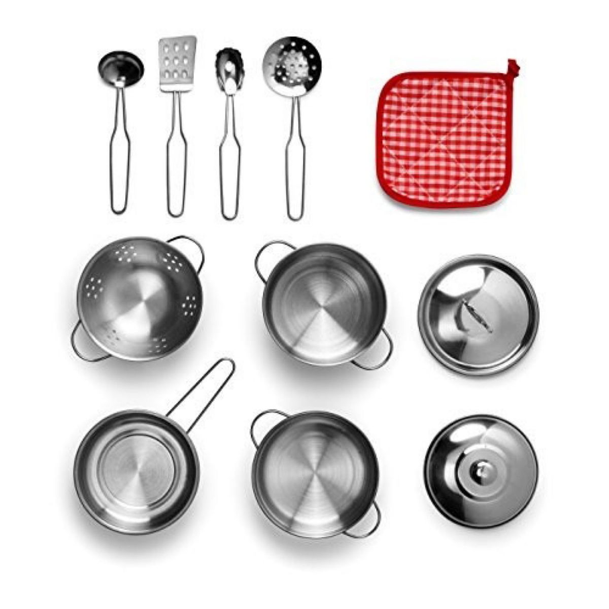 GENERICO - JUEGO SET DE OLLAS Y UTENSILIOS 11 PIEZAS UNIDAD