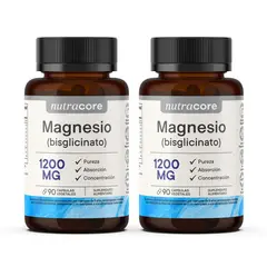 NUTRACORE - Bisglicinato de Magnesio 180 Cápsulas 1200mg