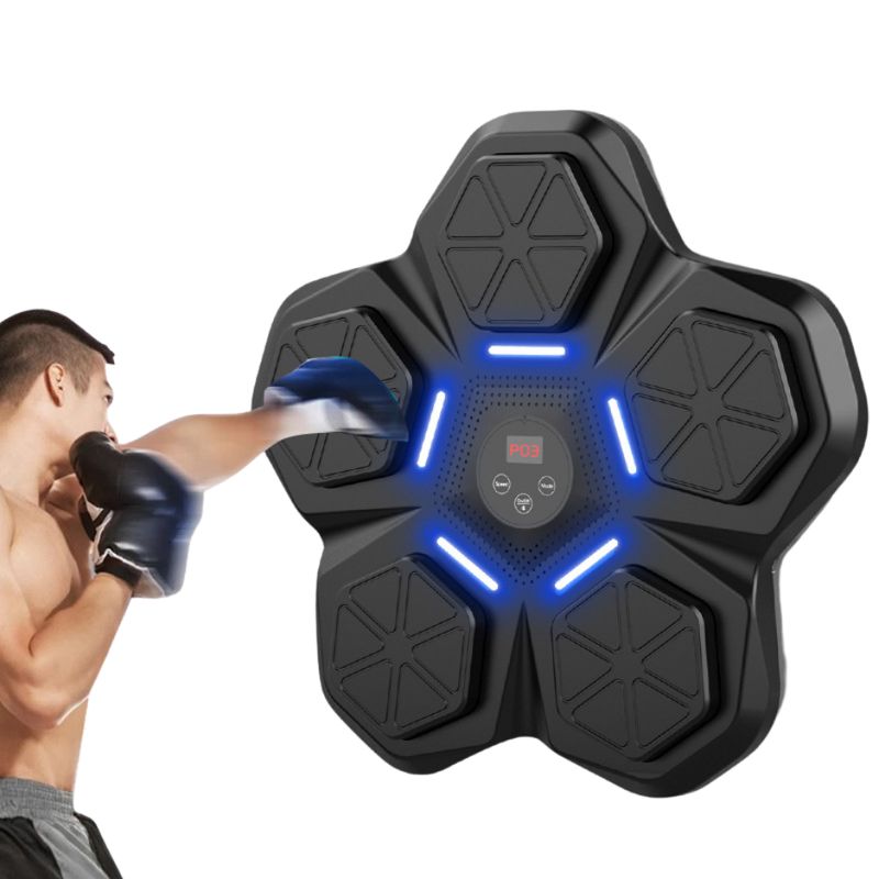 IXYHKB Máquina De Boxeo Musical Adulto, Máquina De Boxeo Electrónica Portátil Con Soporte De Pared Y