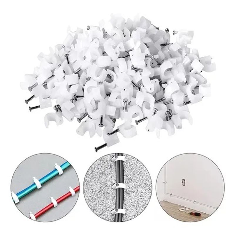 GENERICO - Grampas 3,5Mm Blanca - Pack de 500 Unidades