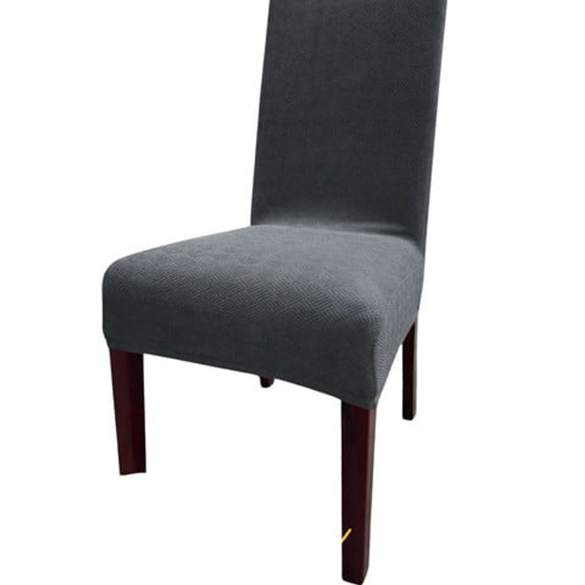 GENERICO - PACK DE 6 FUNDAS CUBRE SILLAS DE COMEDOR  GRIS OSCURO