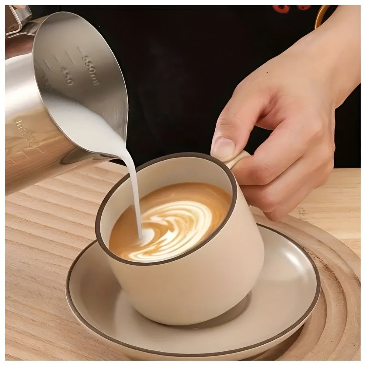 PASTELERIUS - Jarra Leche Acero Lechero Barista Espumador De Leche 550ml