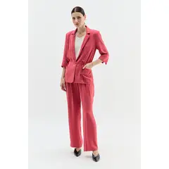 MA GRIFFE - Blazer Con Lazo Rosado Magriffe