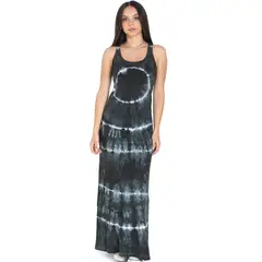 CHELSEA MARKET - Vestido largo mujer Negro y blanco BATIK