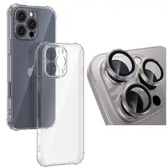 GENERICO - Carcasa Transparente Para iPhone 16 Pro - Lentes Titanio