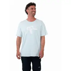 KAYA UNITE - Polera Hombre Orgánica Aqua Turquoise