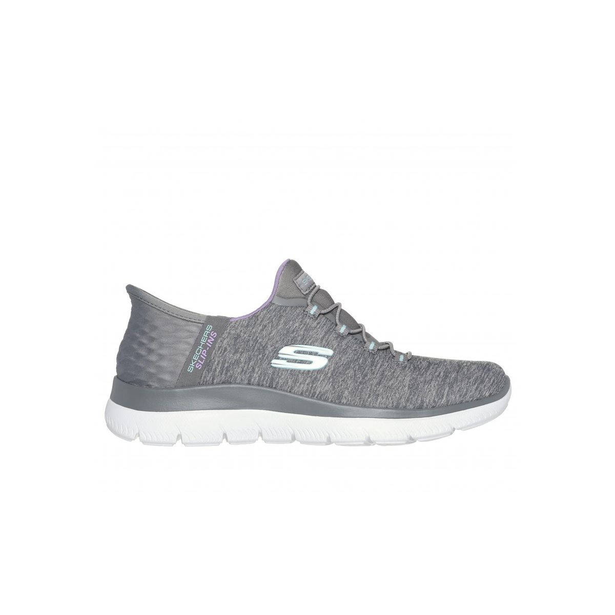SKECHERS - Zapatilla Mujer Summits Dazzling Haze Gris Skechers