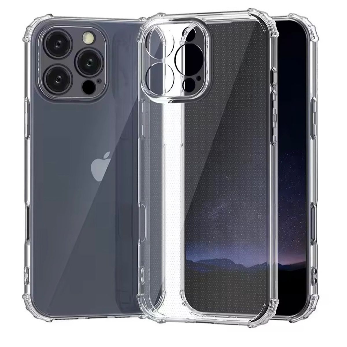 GENERICO - Carcasa Transparente Para iPhone 16 Pro - Lentes Desert