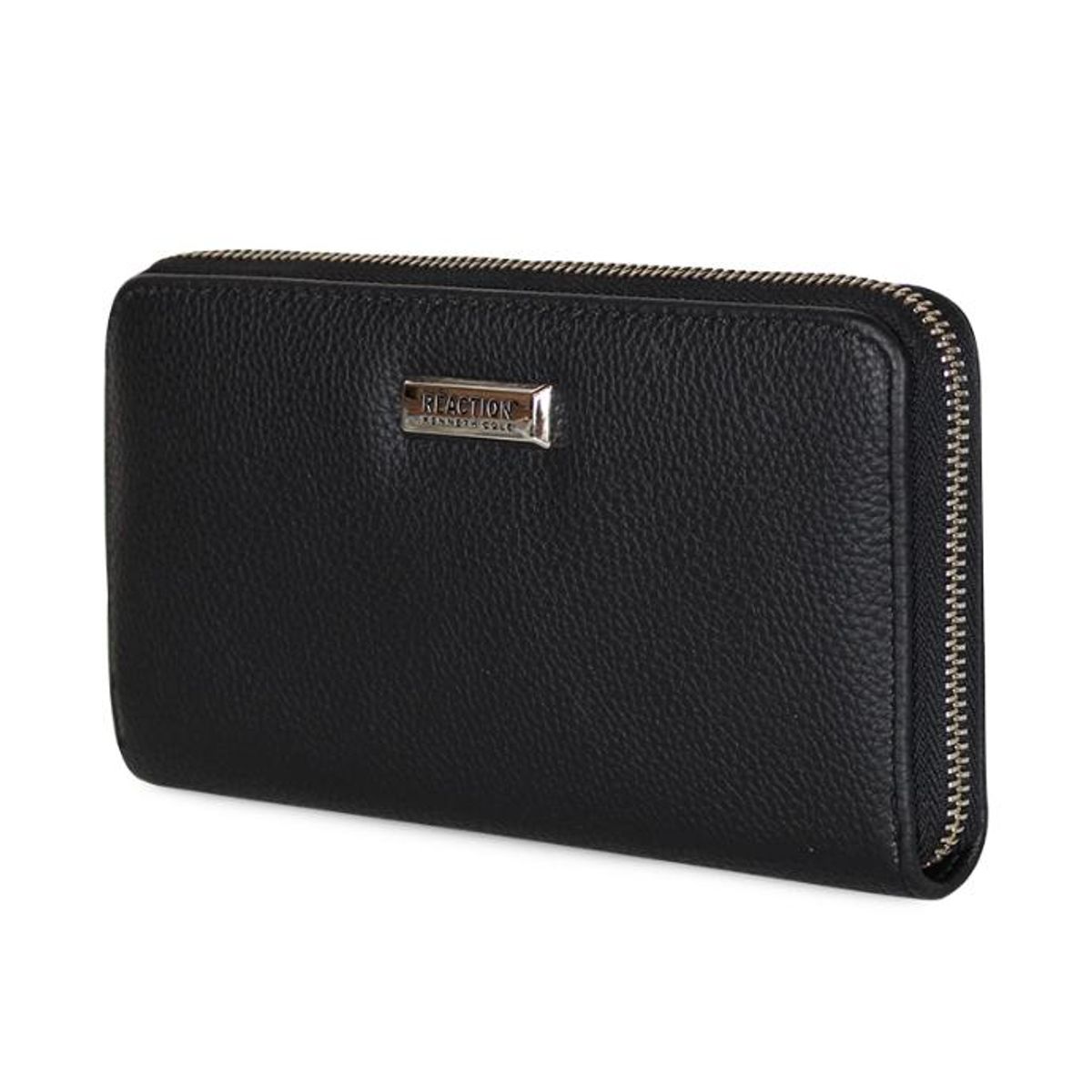 KENNETH COLE - 2 Billeteras de mujer Calixta negra y gold Kenneth Cole
