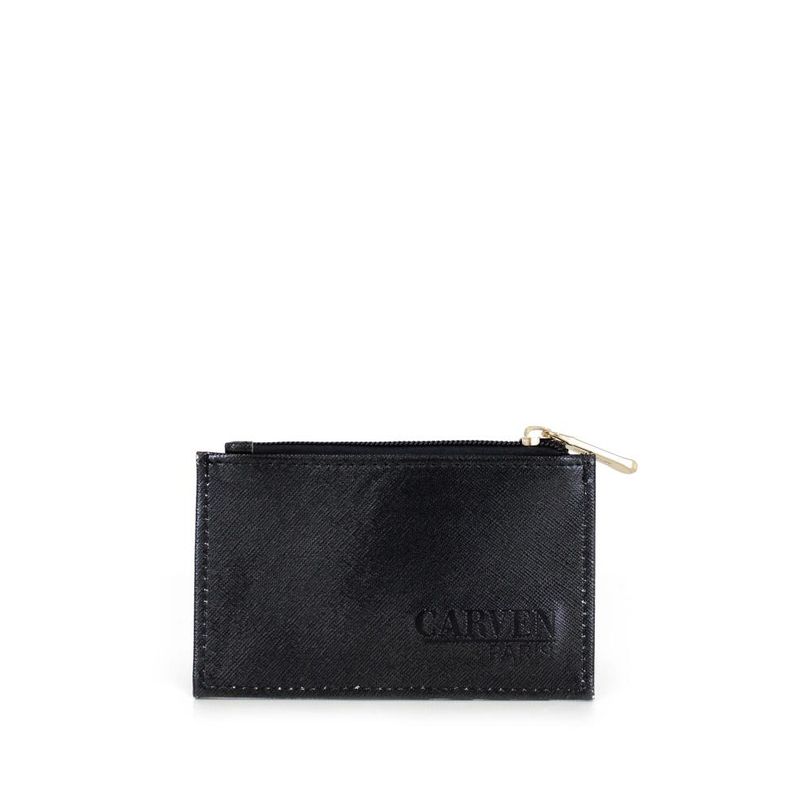 CARVEN - Tarjetero mujer Chad negro Carven