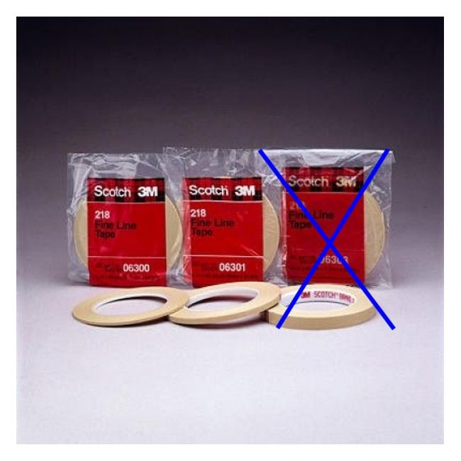 3M - Cinta fina para enmascarar 6 unidades