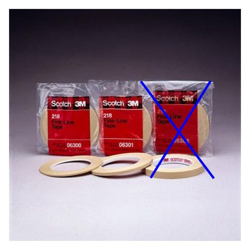 3M - Cinta fina para enmascarar 6 unidades