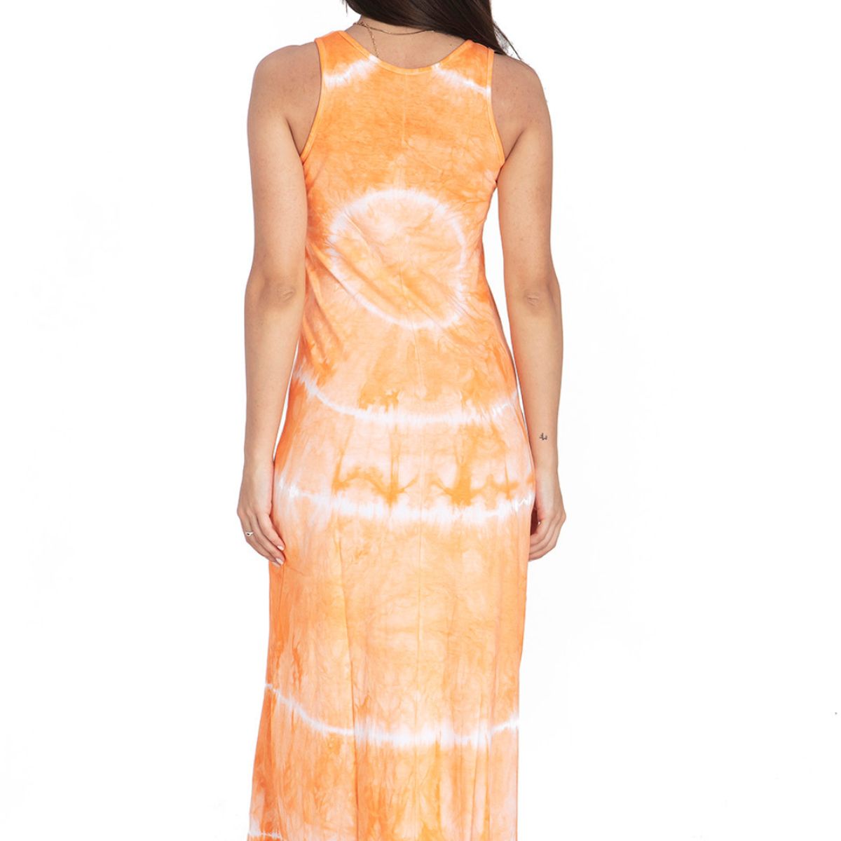 CHELSEA MARKET - Vestido largo mujer Chelsea Market Naranja BATIK