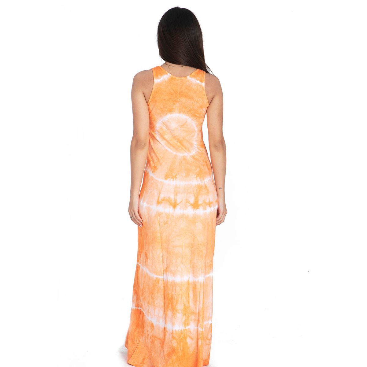 CHELSEA MARKET - Vestido largo mujer Chelsea Market Naranja BATIK