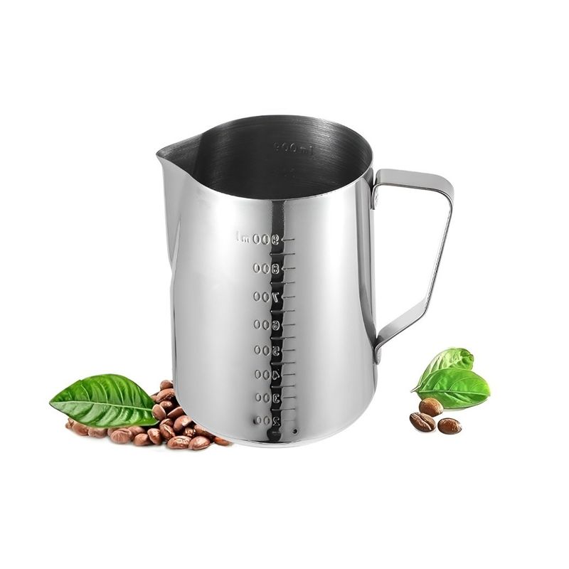 GENERICO - Lechero Barista Jarra Leche Acero Espumador De Leche 900ml