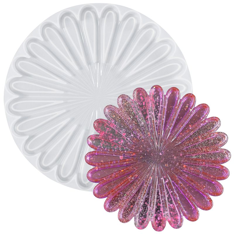 GENERICO - Moldes Silicona Para Posavasos Margarita Resina