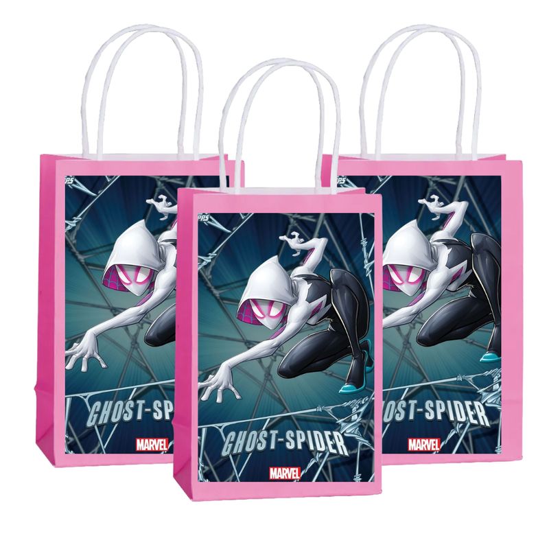 GENERICO - 12 bolsas dulcera Ghost Spider cumpleaños spider man mujer