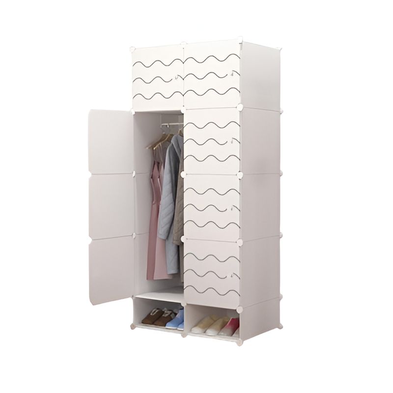 GENERICO - Organizador Closet Gran tamaño Blanco Rayado