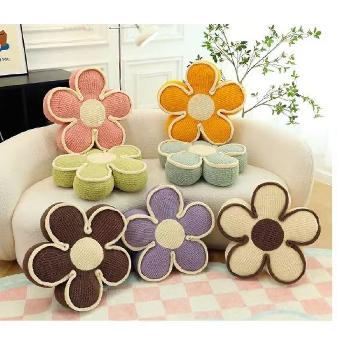 GENERICO - Almohada Cojin de flor