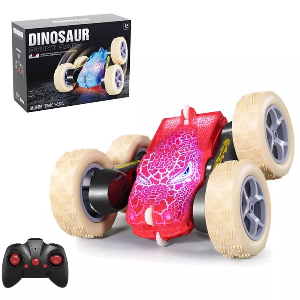 GENERICO - Auto Dinosaurio Auto a Control Remoto Reca USB